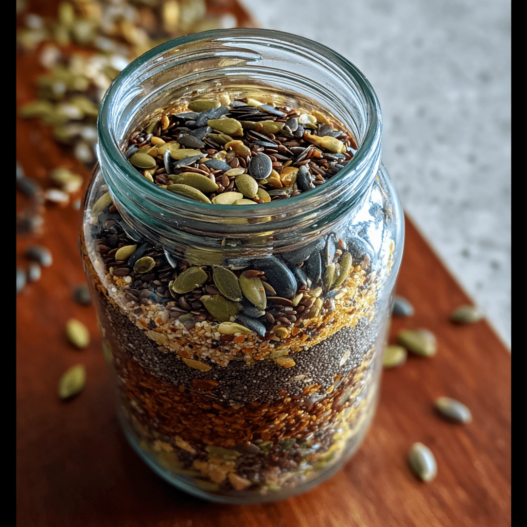 bariatric seed recipe with chia flax pumpkin and sunflower