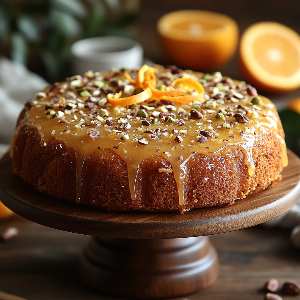 saskdev 98455 Golden orange pistachio and almond cake rustic ad8a1b06 ddbb 4351 9243 256da98004b5 1