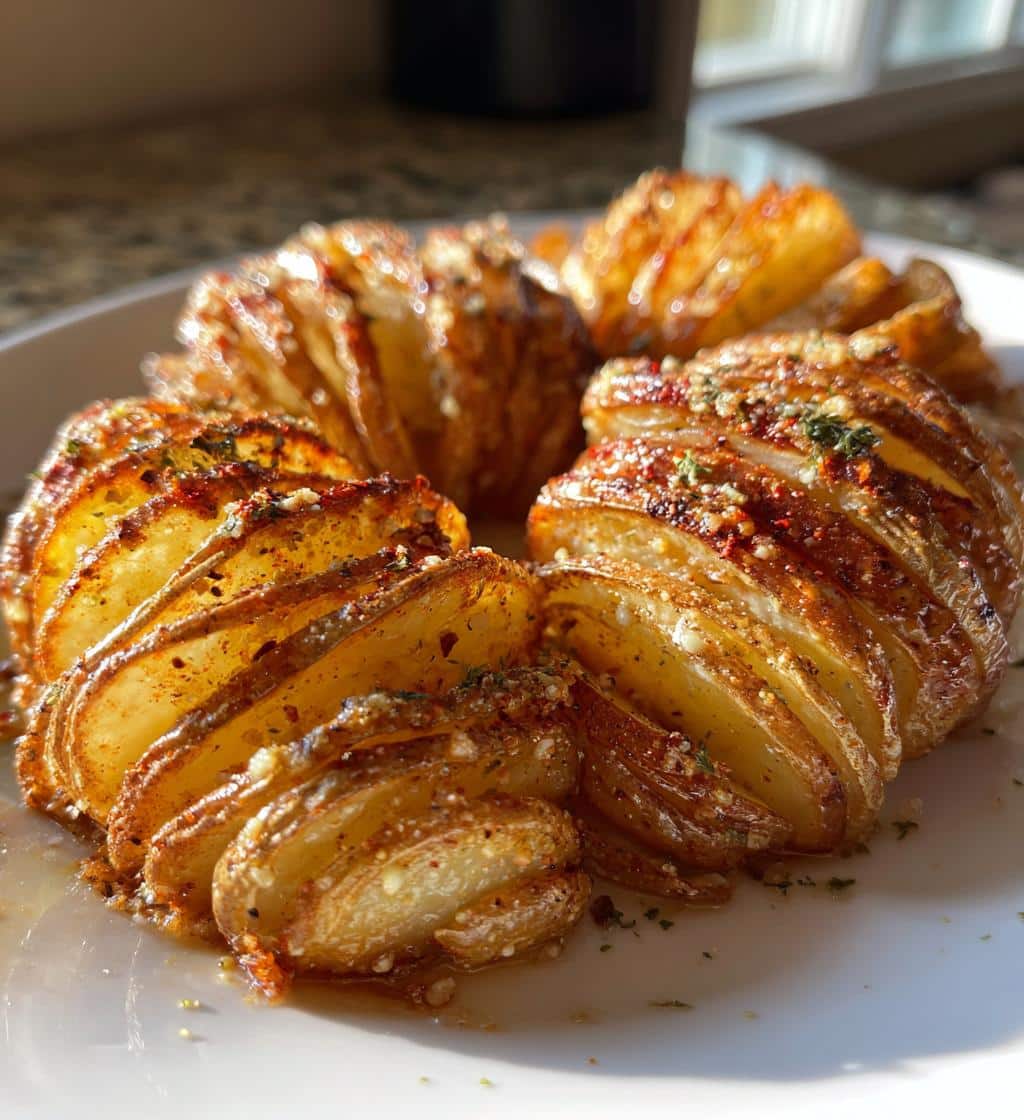 Accordion potatoes - detail 1