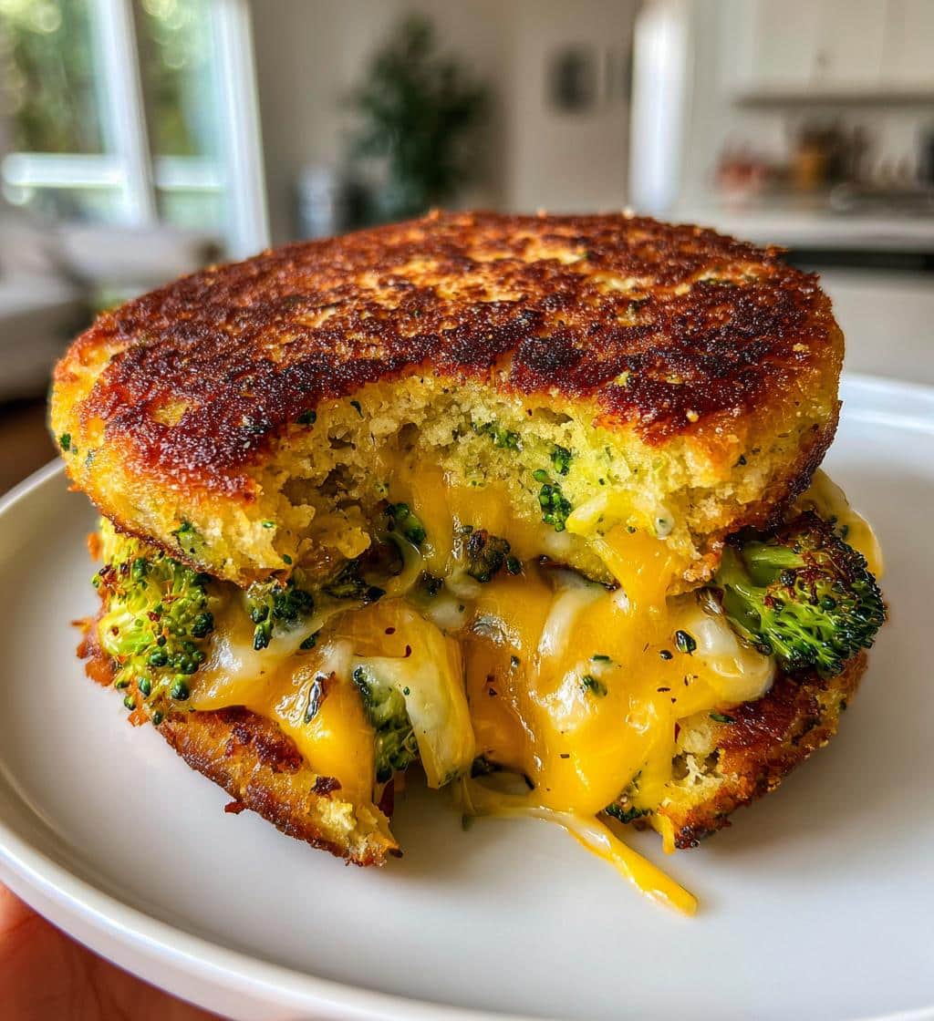 Broccoli Cheese Burgers - detail 1