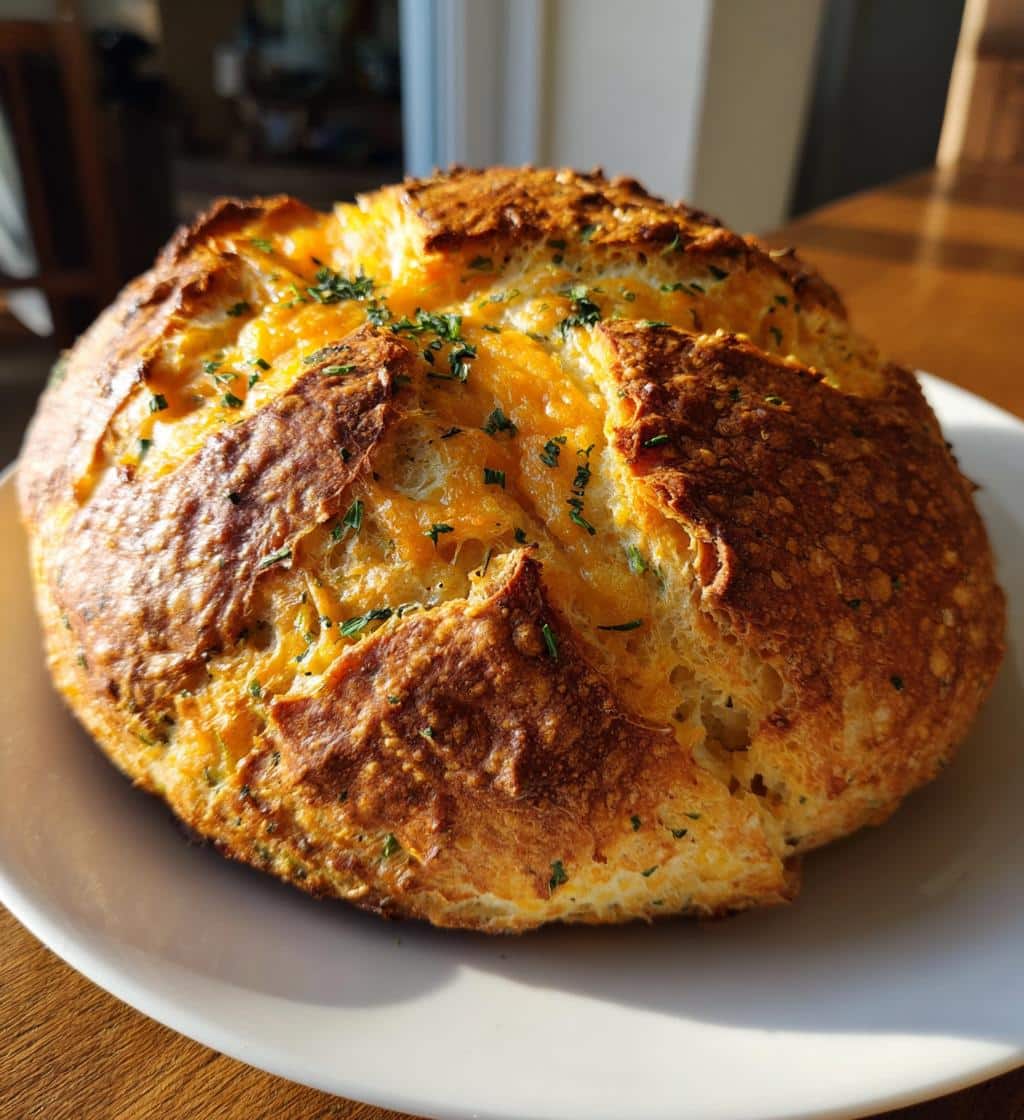 Cheddar and Herb Soda Bread - detail 1