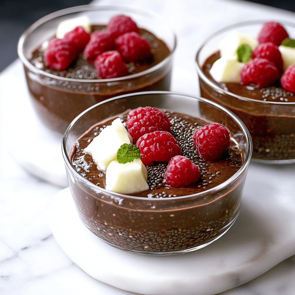 Chocolate chia seed pudding 1