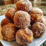 Cinnamon sugar pumpkin donut holes