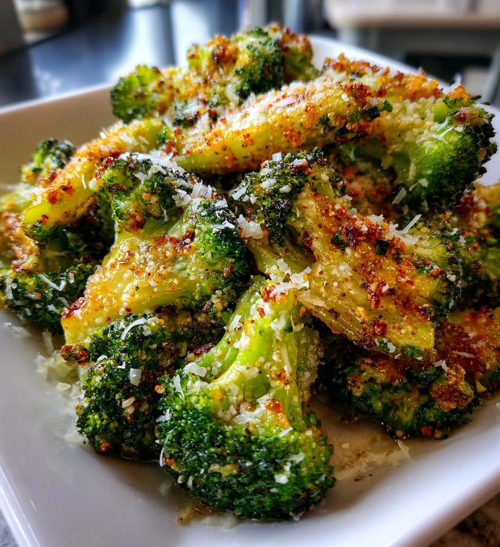Crispy Smashed Broccoli with Parmesan - detail 1
