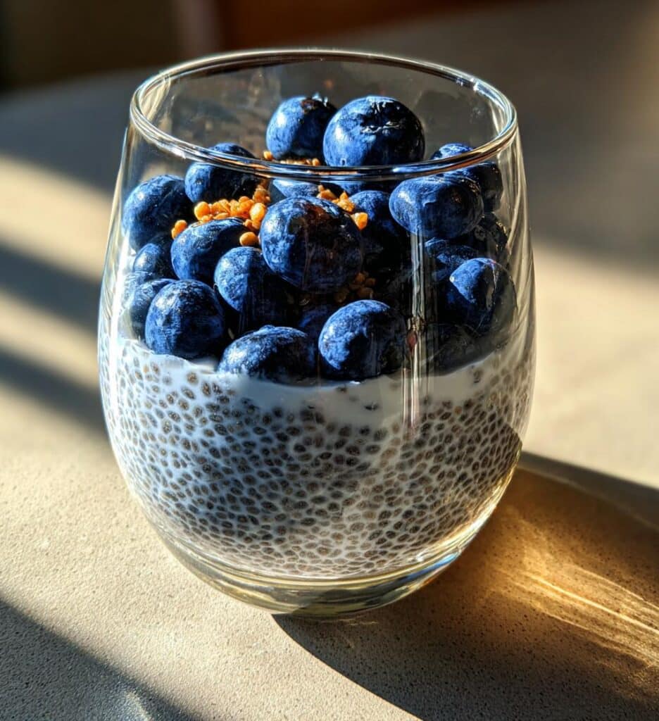 Easy Blue Chia Seed Pudding