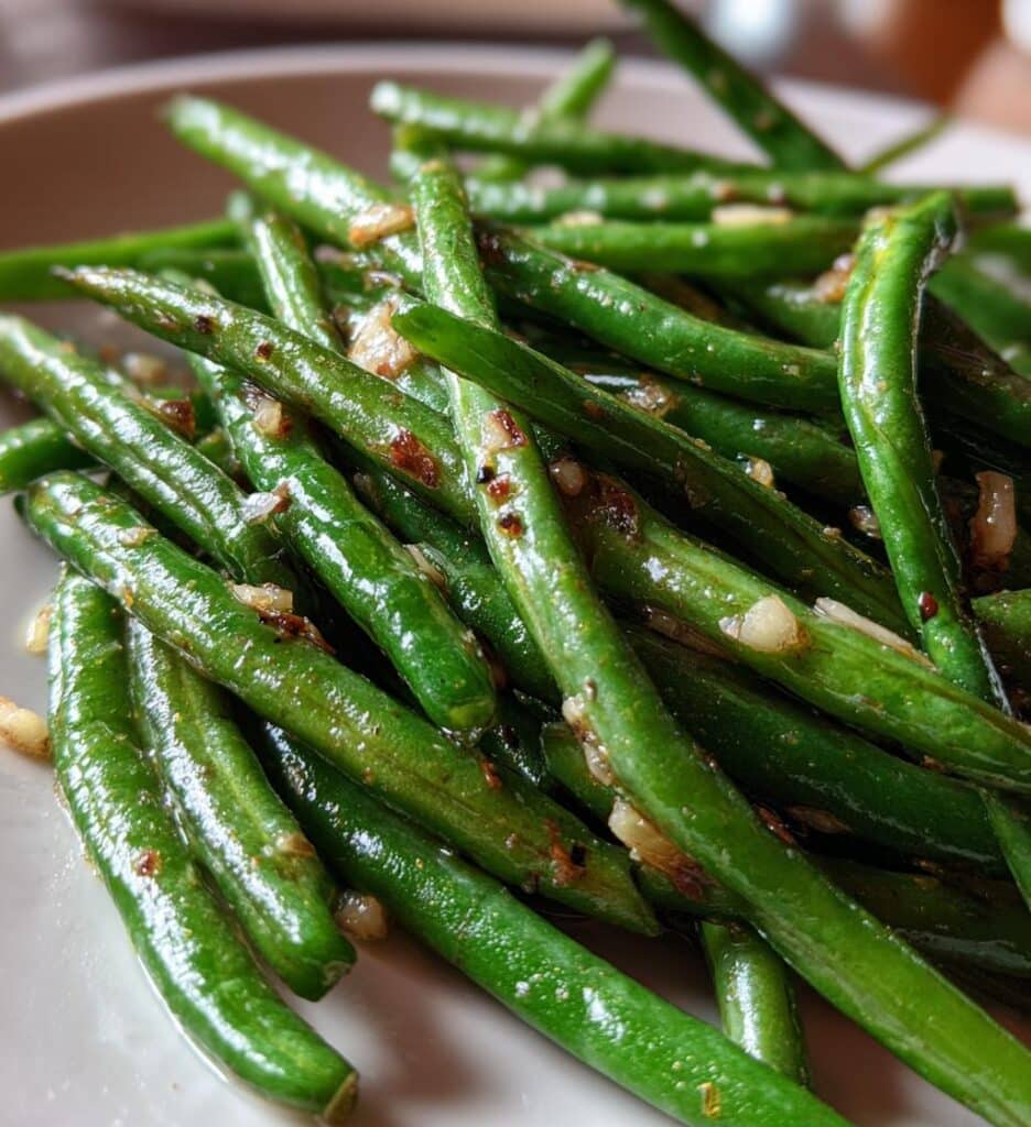 Garlic green beans
