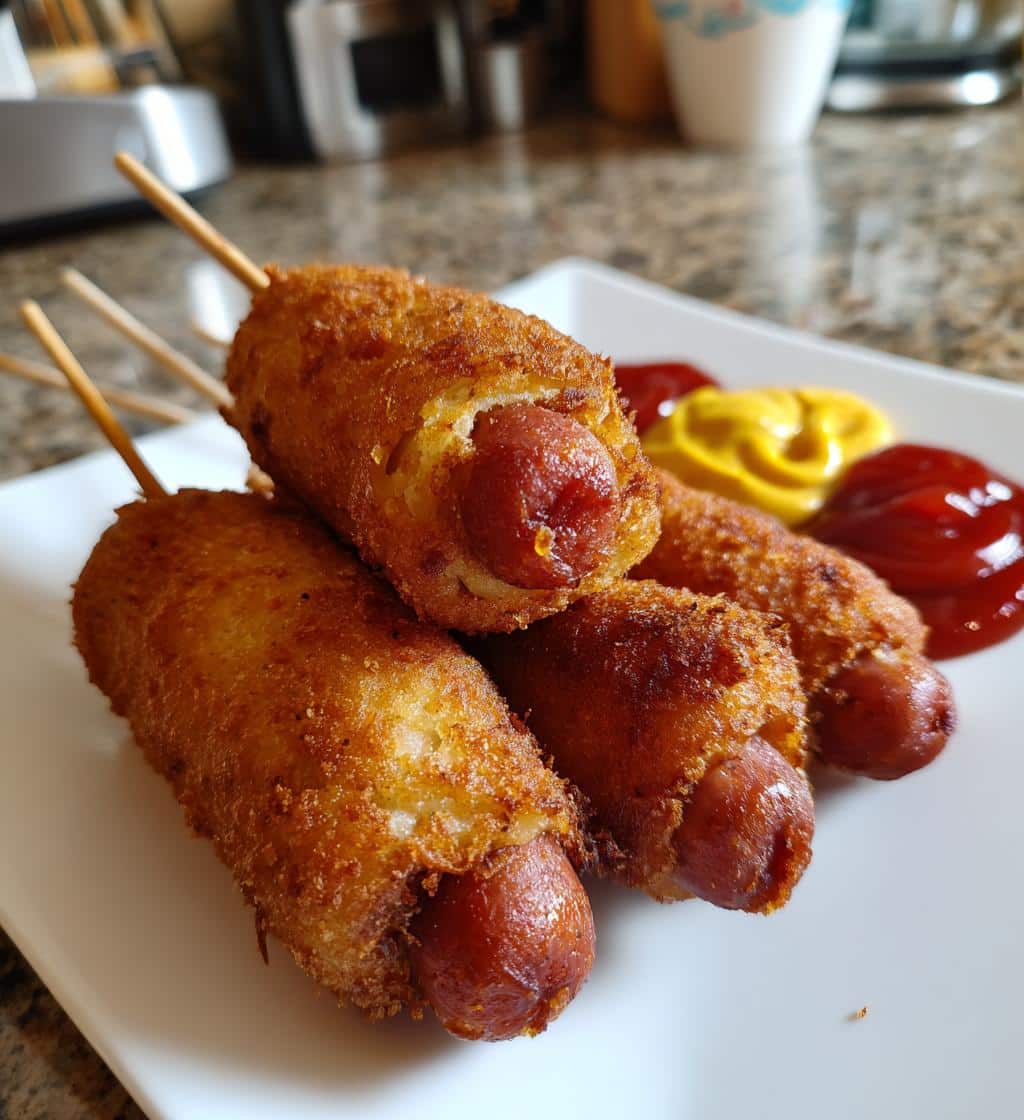 Korean corn dogs - detail 1