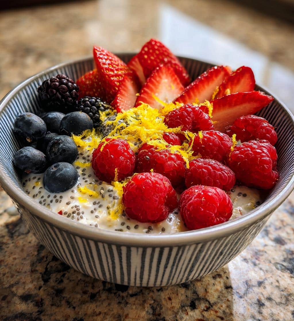 Lemon Poppyseed Overnight Oats - detail 1