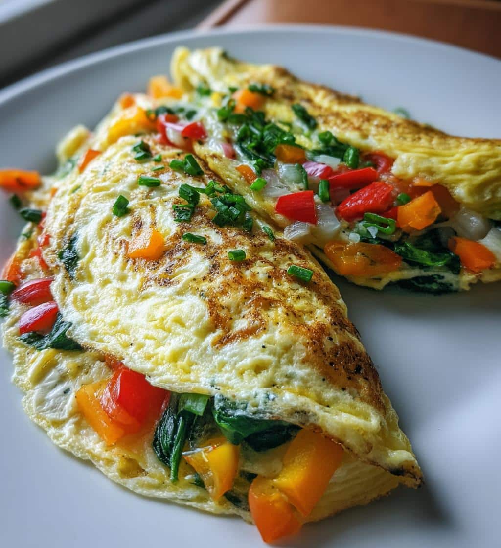 Loaded Veggie Cheese Omelette - detail 1