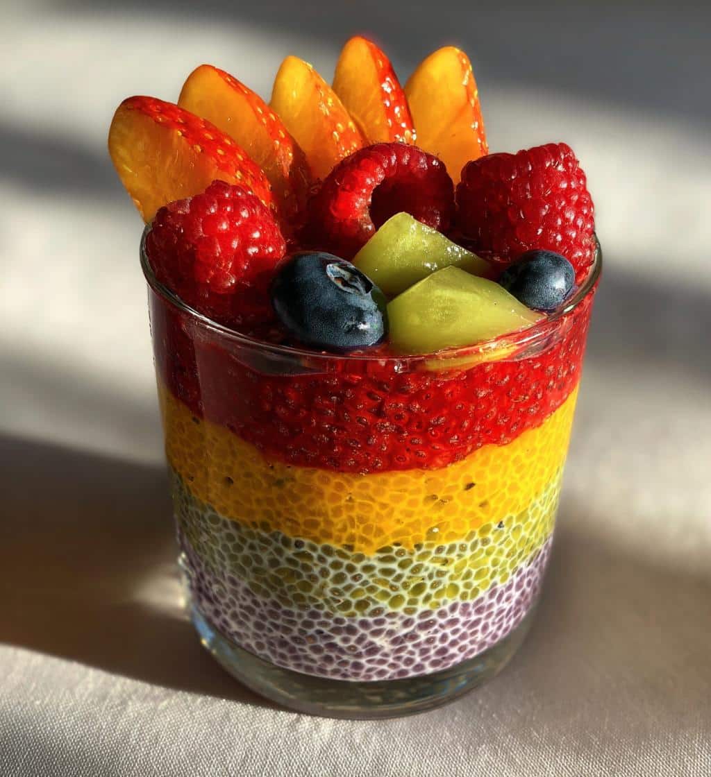 Rainbow Chia Pudding - detail 1