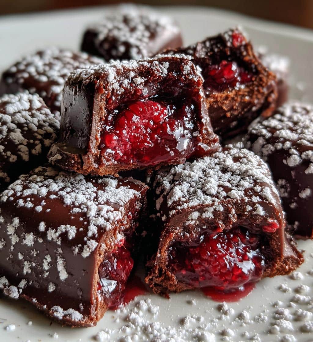 Raspberry Chocolate Molded Candies - detail 1