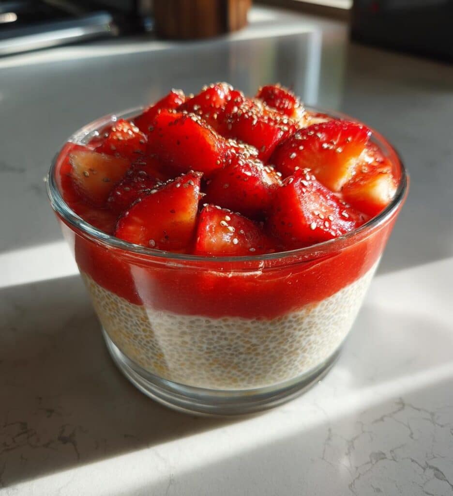 Strawberry Chia Seed Pudding