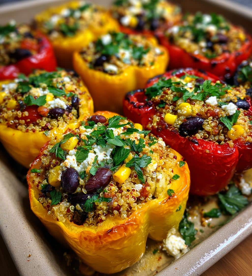 Stuffed peppers with feta - detail 1