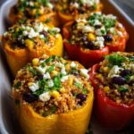 Stuffed peppers with feta