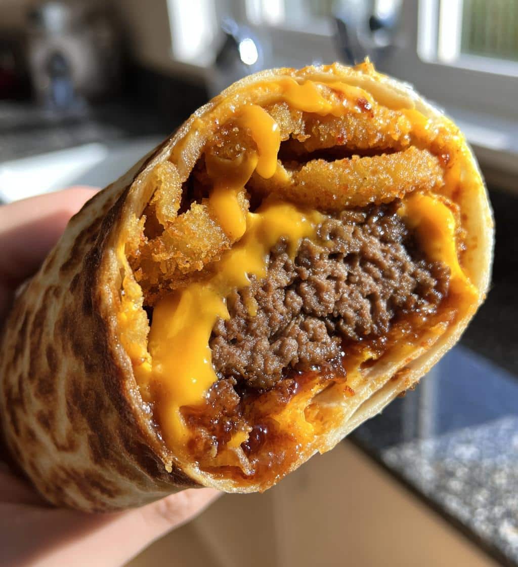 Viral Cheeseburger Onion Ring Roll - detail 1