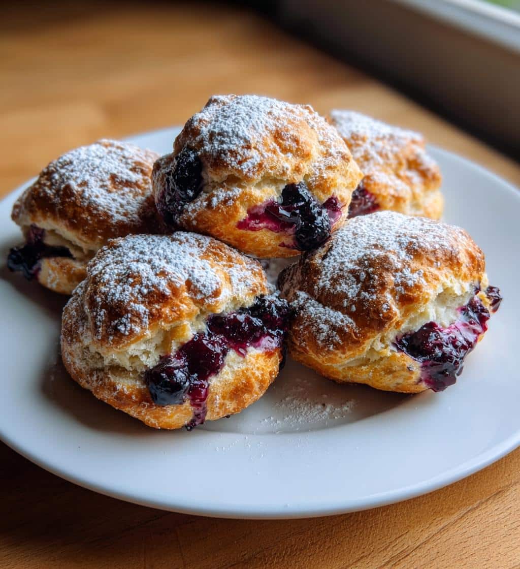 blueberry pie bombs - detail 1