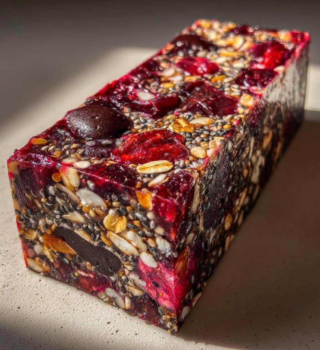 choc berry beauty block - detail 1