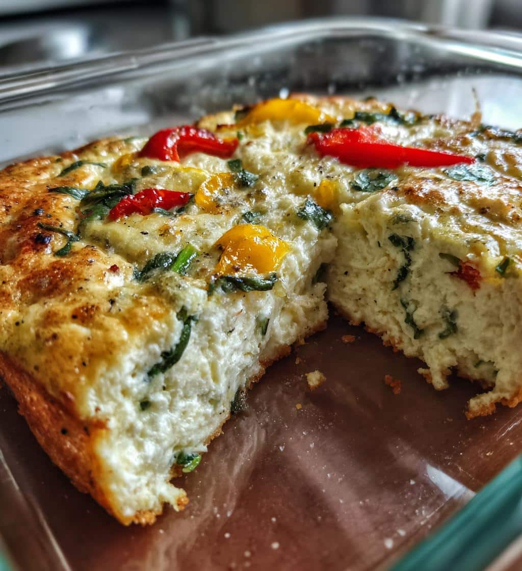 cottage cheese egg bake - detail 1