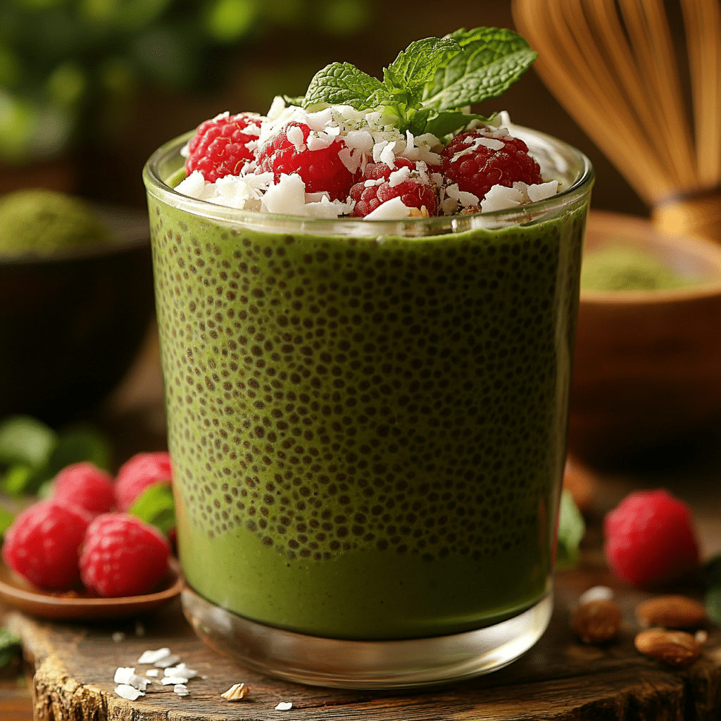 matcha chia pudding 1