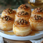 saskdev 98455 Baklava cheesecake phyllo cookies arranged on a ab82cfb3 a3ef 4728 bb1c eb3a465315d3 3