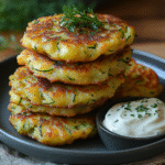 saskdev 98455 Golden crispy zucchini fritters stacked neatly d349ded6 bb48 4dfd 8631 08ad13960db2 0