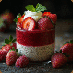 saskdev 98455 Layered strawberry chia pudding served in a cle db6940da 0cf4 4894 abba b8e0cfe543db 1