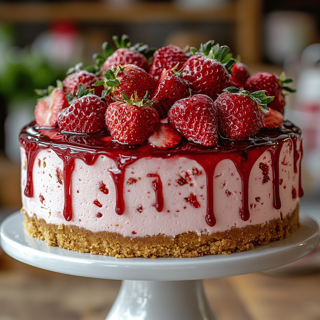 saskdev 98455 Luxurious velvet strawberry cheesecake on a whi f87756de 0c4f 4d91 80d2 e71ac924687d 1