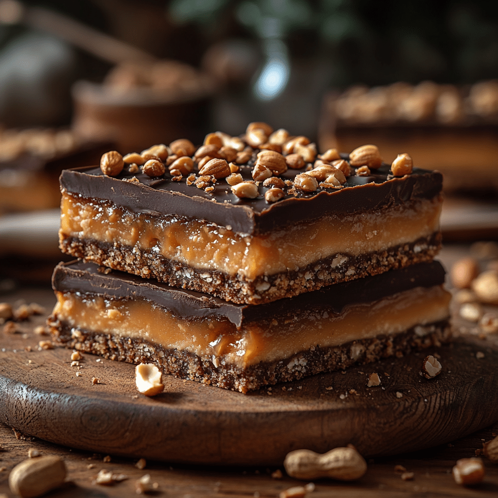 saskdev 98455 Peanut caramel filling delight squares on a rus e4767a9a f003 41ab 87cf 479d976e34b3 1
