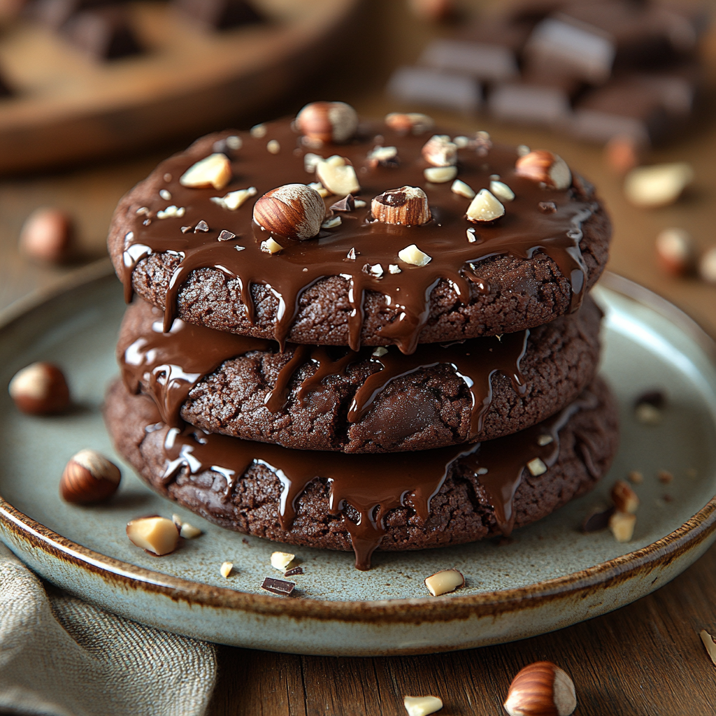saskdev 98455 Rustic chocolate hazelnut crunch cookies stacke 70dde201 43c2 469e b79d ddb7fb805fa1 3