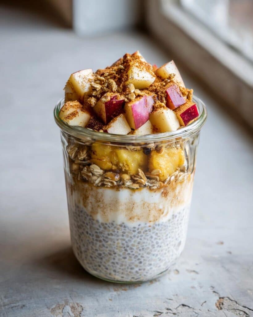 Apple Crumble Chia Pudding
