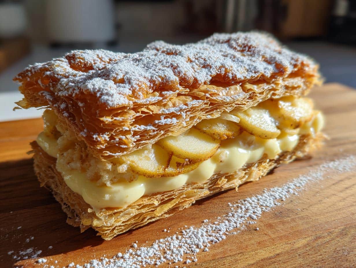 Apple Mille-Feuille with Vanilla Custard - detail 1
