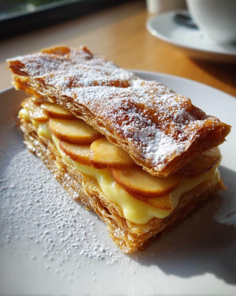 Apple Mille-Feuille with Vanilla Custard