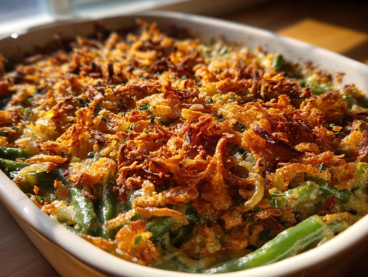 Caramelized Onion & Herb Green Bean Casserole - detail 1
