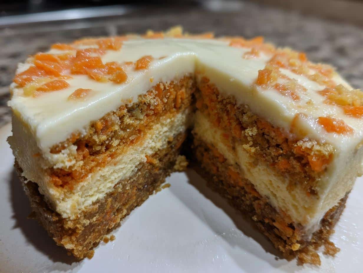 Carrot Cake Cheesecake with Creamy Topping - detail 1