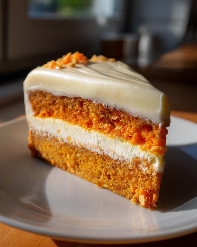 Carrot Cake Cheesecake with Creamy Topping