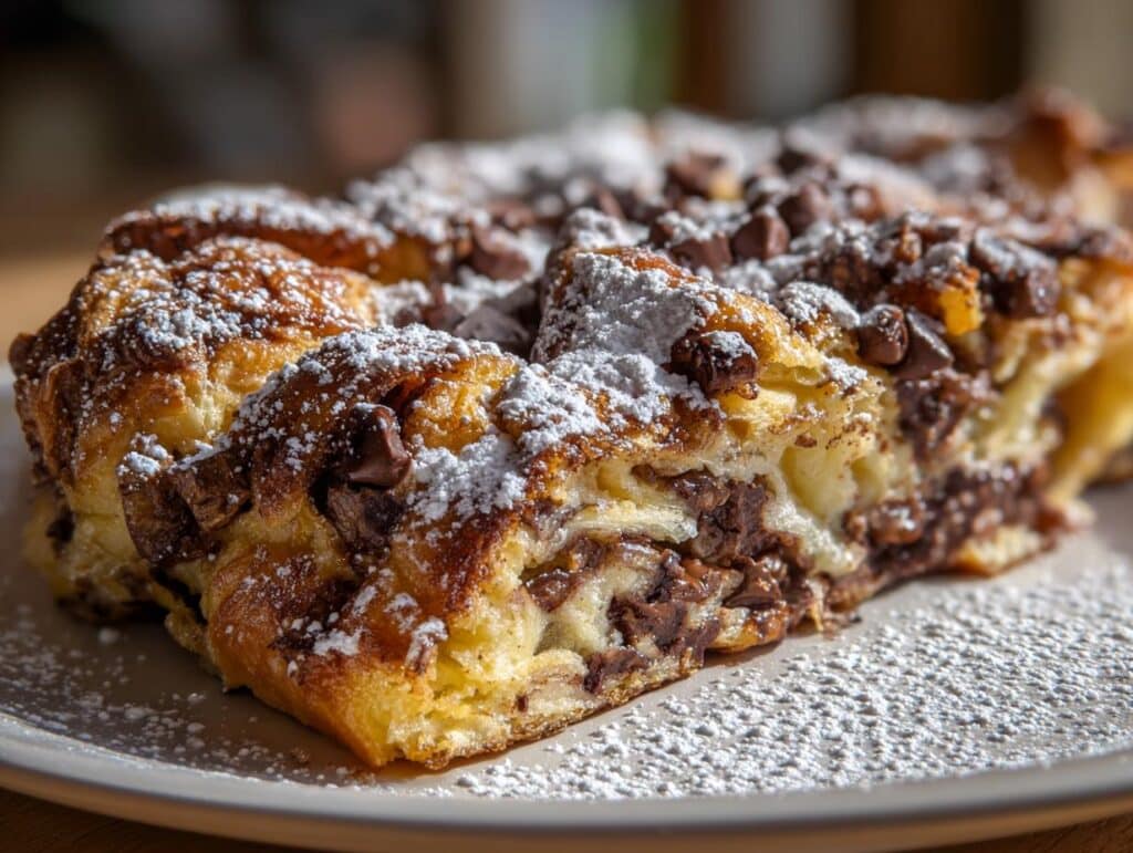 Chocolate Croissant Breakfast Bake