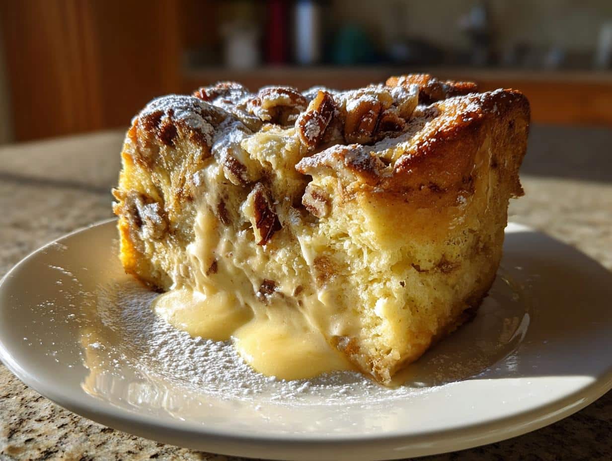 Cinnamon Pecan Bread Pudding - detail 1