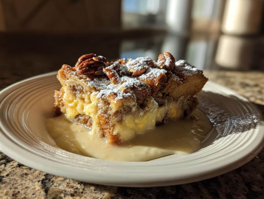 Cinnamon Pecan Bread Pudding
