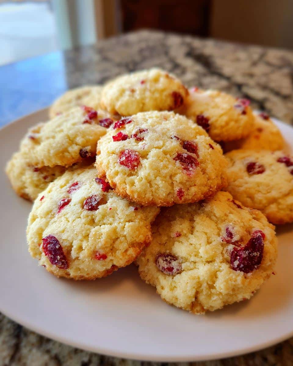 Cranberry Shortbread Cookies - detail 2