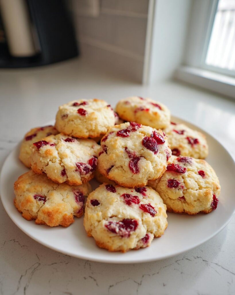 Cranberry Shortbread Cookies