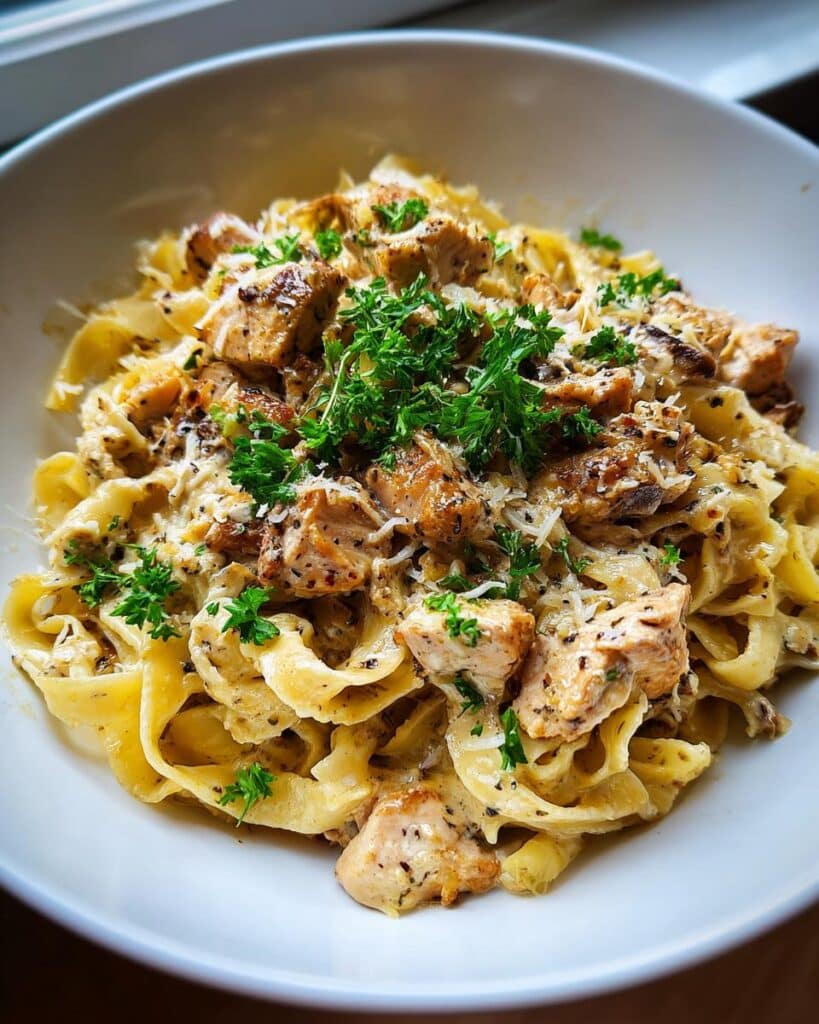 Creamy Garlic Parmesan Chicken Pasta