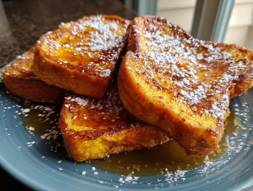 Fall Pumpkin French Toast Breakfast Recipe