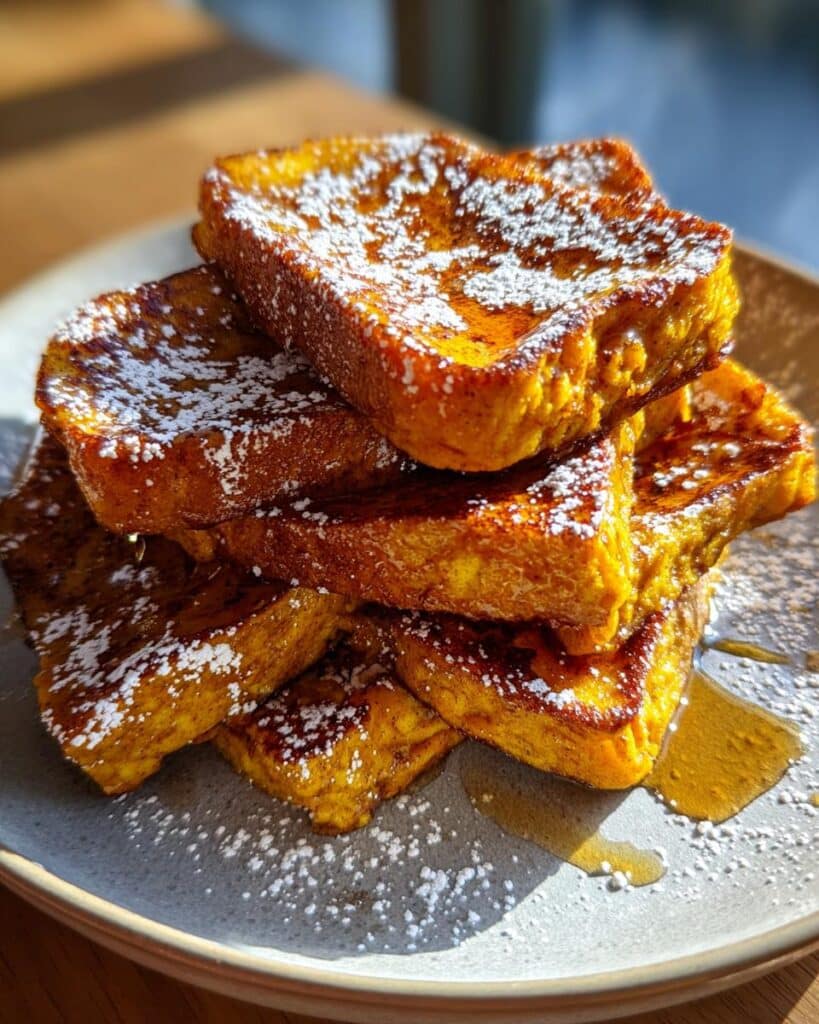 Fall Pumpkin French Toast Breakfast Recipe