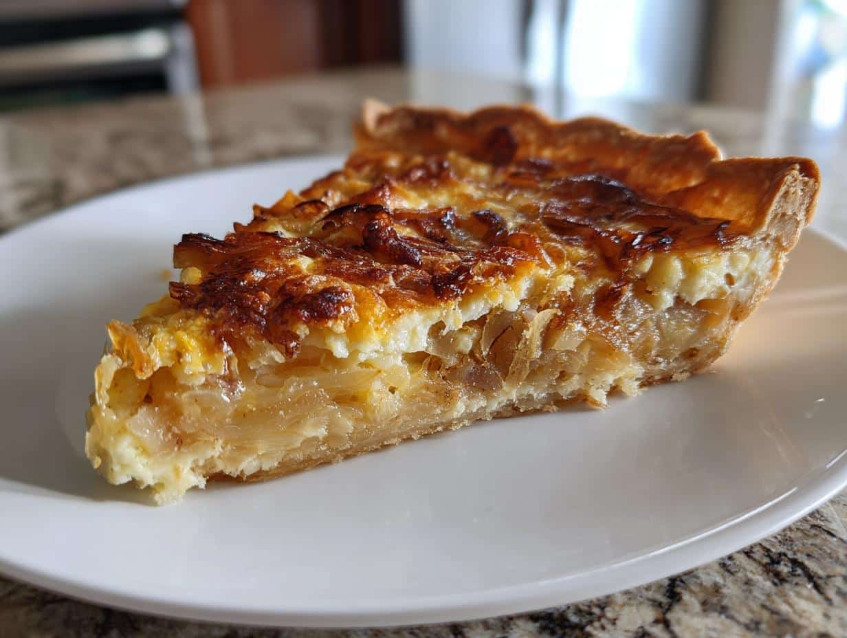 German Onion Pie - detail 1