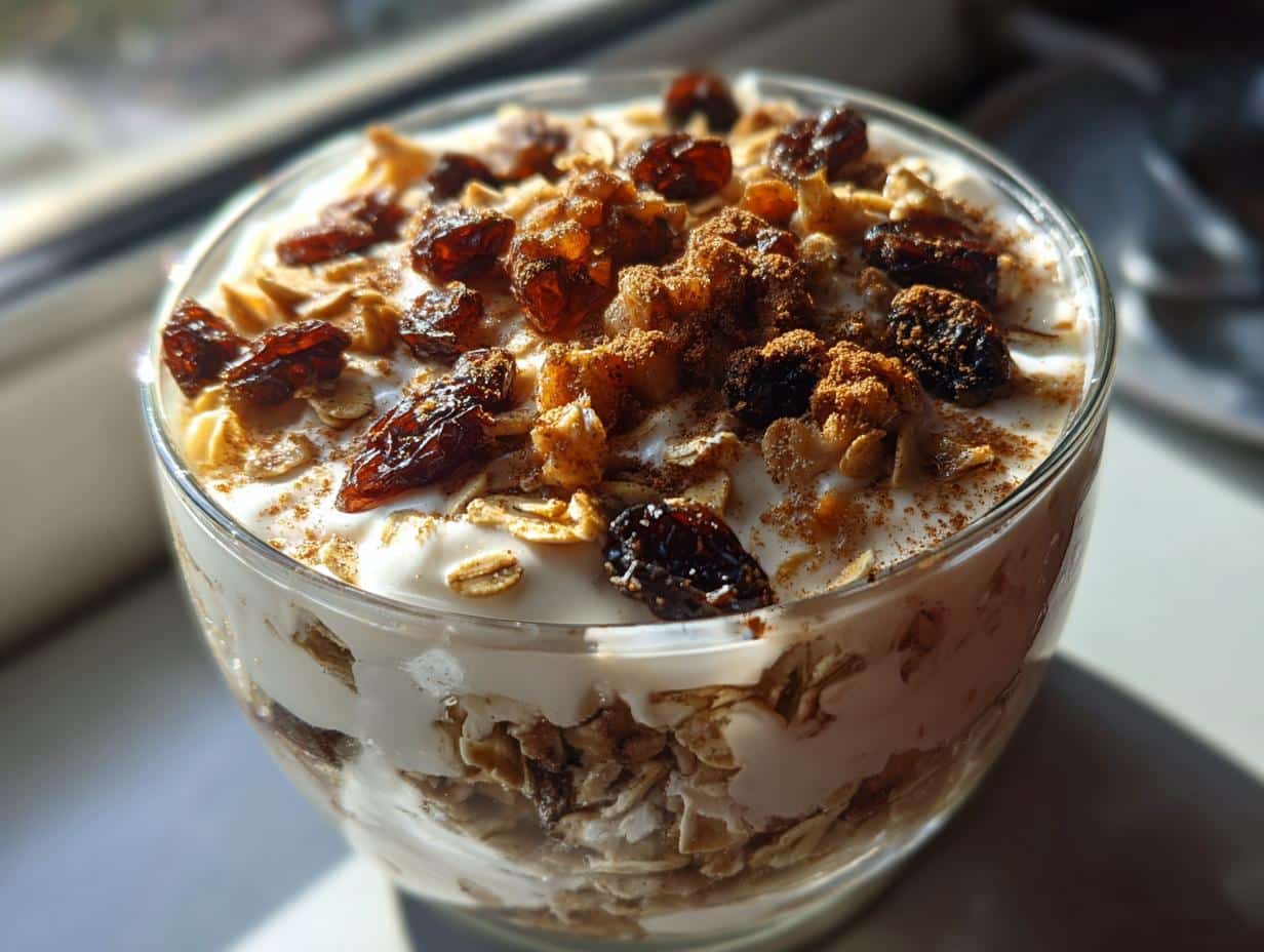 Gingerbread Overnight Oats - detail 1