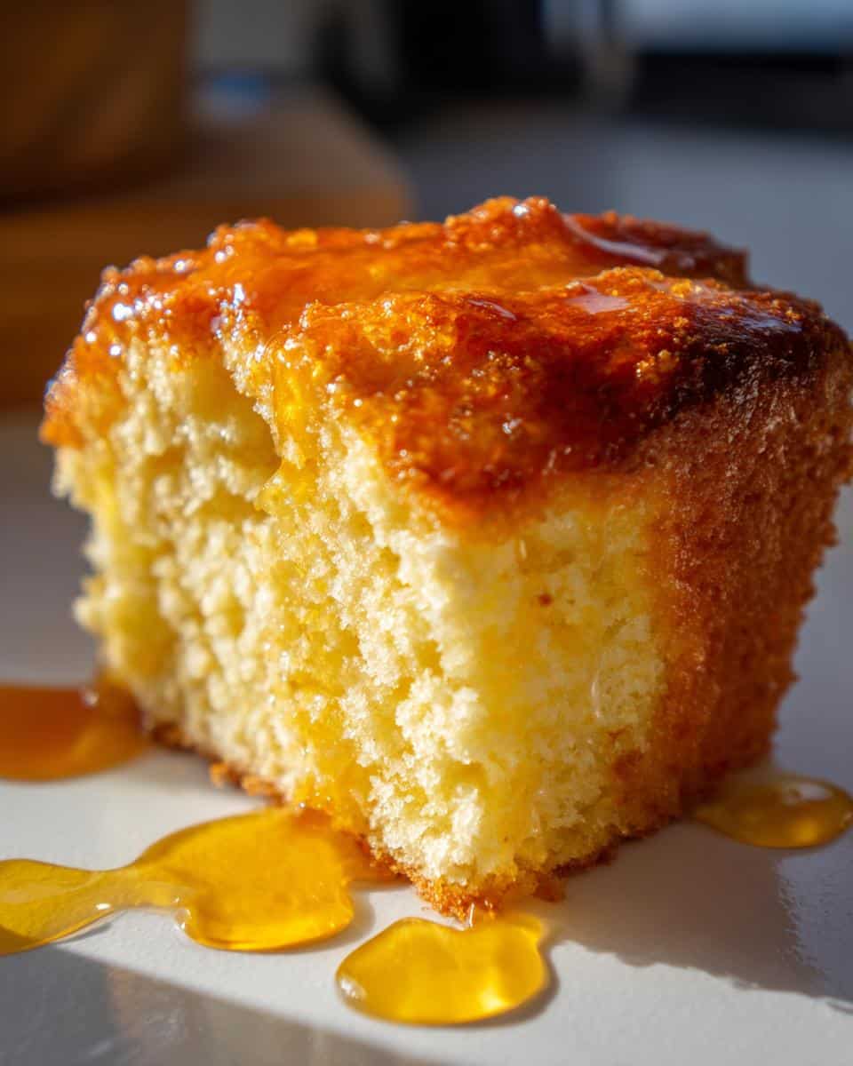 Greek Yogurt Cake with Honey Syrup - detail 1