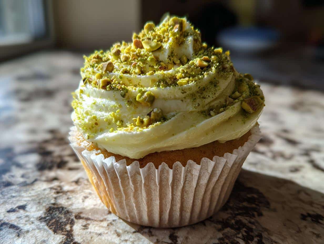 Homemade Pistachio Cupcakes - detail 1