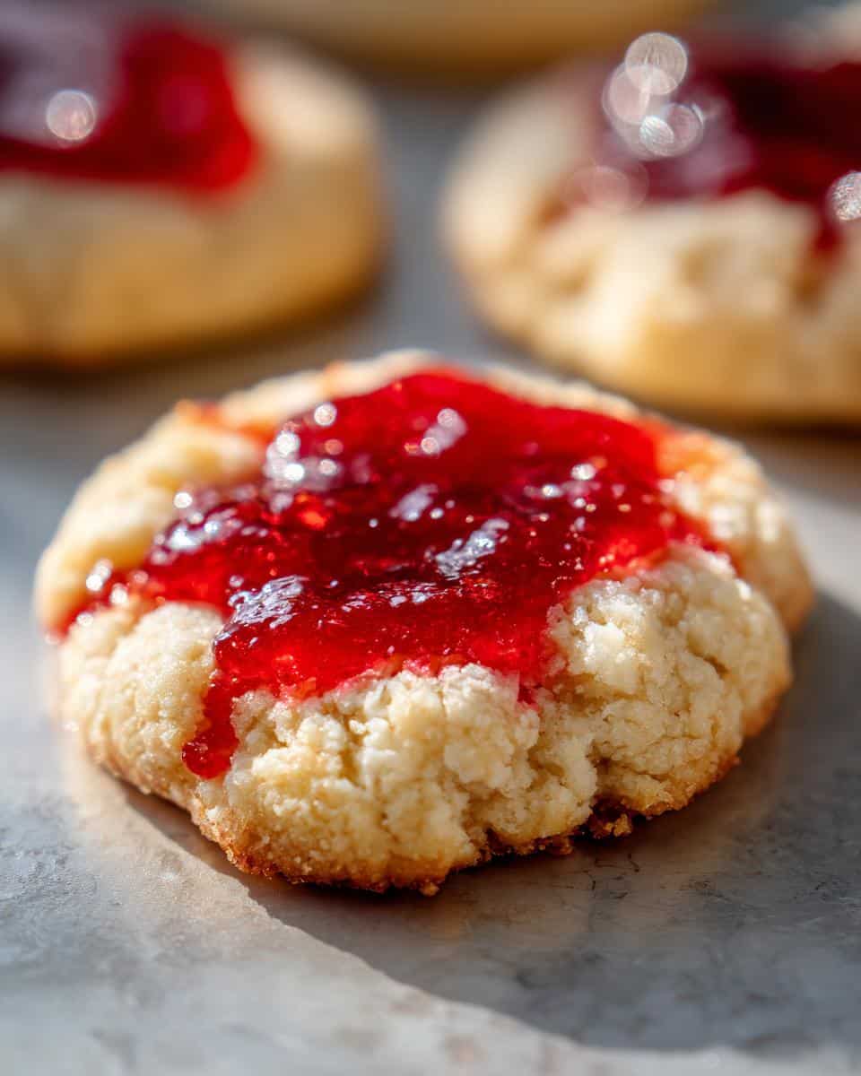 Lemon Cookies with Raspberry Curd - detail 1