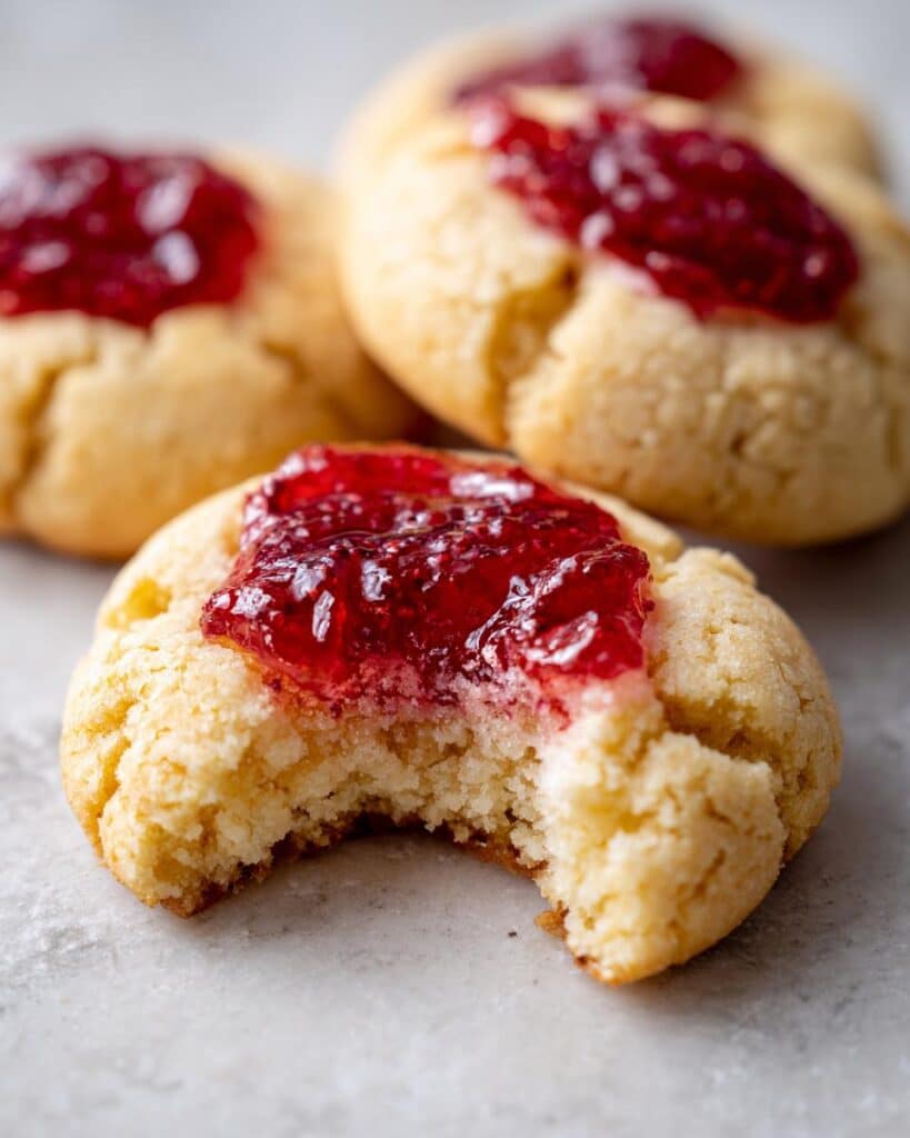 Lemon Cookies with Raspberry Curd