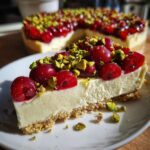 Lemon-Lime Cherry Pistachio Cheesecake